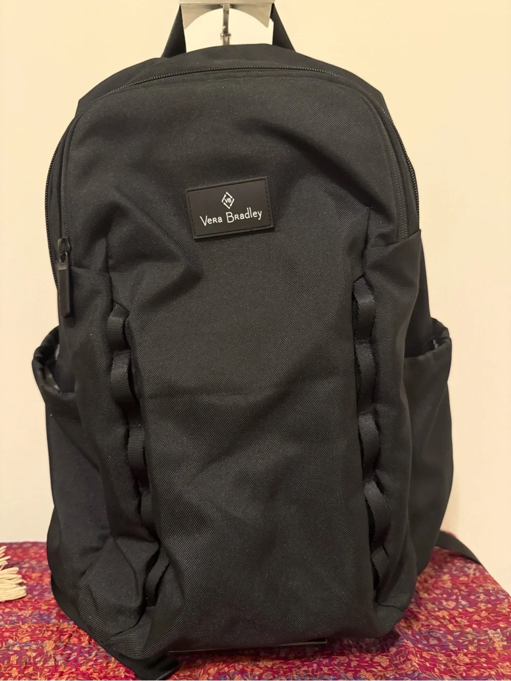 Vera Bradley Black Men's Backpack with Side Pockets